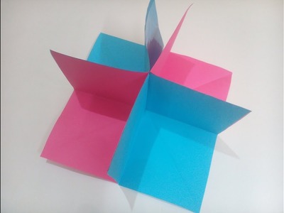 How to make a 'square circular pop up greeting card'- paper craft tutrial
