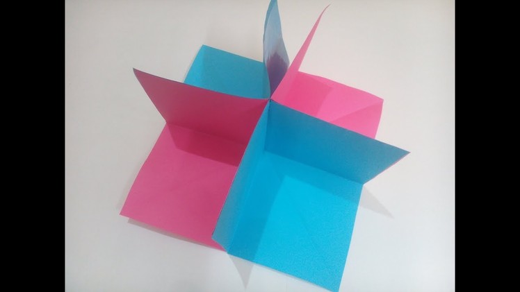 How to make a 'square circular pop up greeting card'- paper craft tutrial