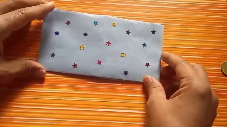 How to make a wallet with two pockets, origami wallet, fun craft with paper