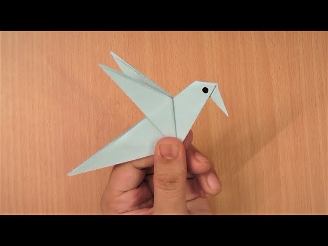 How to make an origami paper bird - 3 | Origami. Paper Folding Craft, Videos & Tutorials.