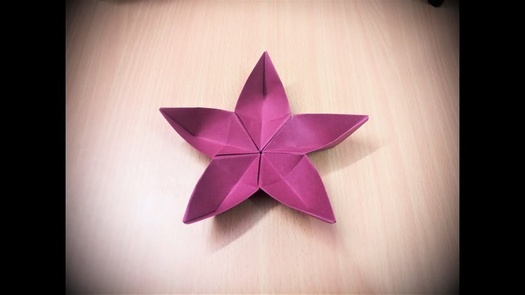 How to make an origami paper flower - 2 | Origami. Paper Folding Craft, Videos & Tutorials.