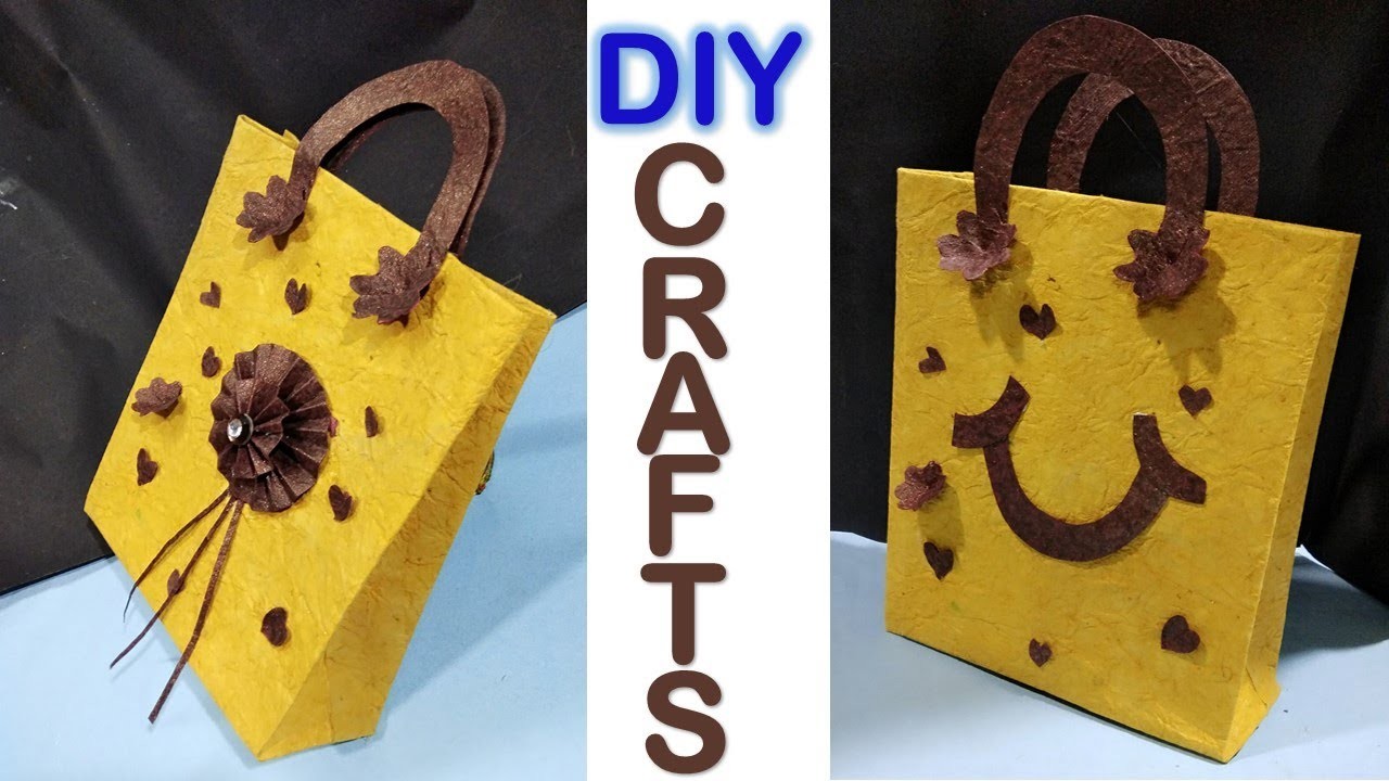 How To Make Beautiful Paper Bag Handbags Paper Craft Designer Bag 7545