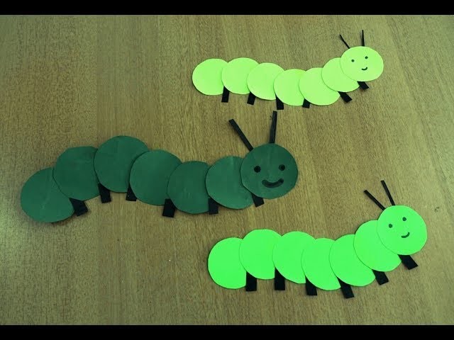 How to make Caterpillar very easily ~ Kids Craft ~ 'C' for Caterpillar ~  DIY ~ Tutorial . 