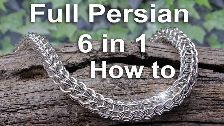 How To make Full Persian 6 in 1 chain mail Bracelet Easy Method in HD Macro