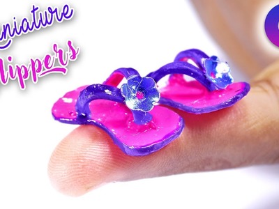 How to make miniature hot glue gun slippers at home | Miniature Craft Tutorial | Artkala 252