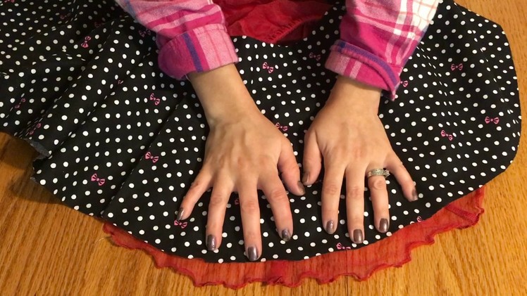 How To Make No Sew Circle Skirt