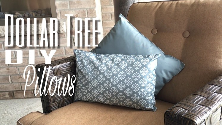 How to make No Sew Pillows | Dollar Tree DIY