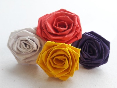 How to Make Paper Rose (DIY Paper Craft.কাগজের গোলাপ)
