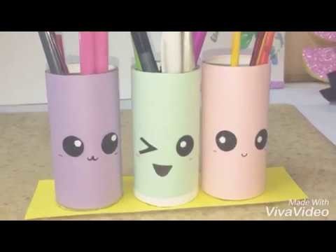 How to make pen holder cute diy to do when bored 5 minutes craft