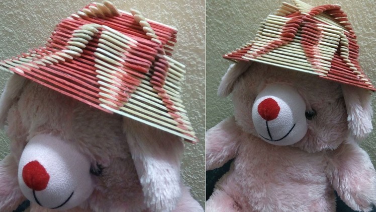How to make Popsicle Stick Hat | Popsicle Stick Craft | Ice Cream Stick Craft