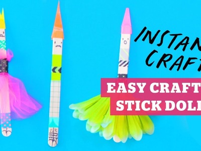 How to make simple craft stick dolls