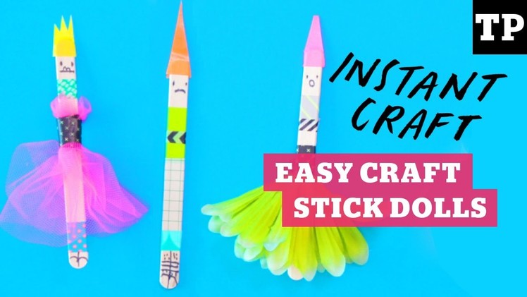How to make simple craft stick dolls