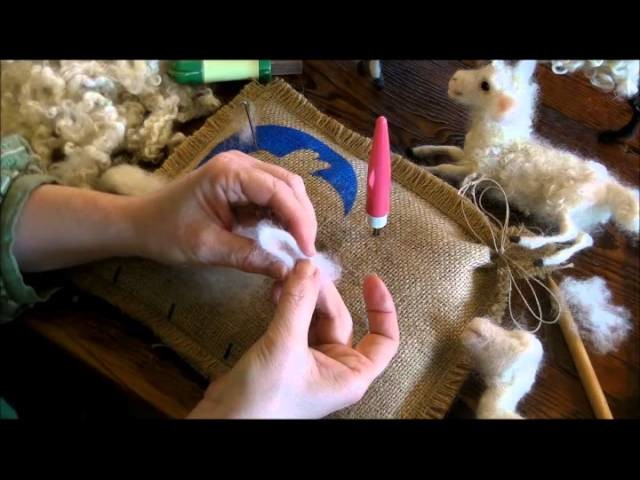 How to Needle Felt:  Sheep and Lamb 5 by Sarafina Fiber Art