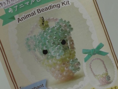 Japanese craft kits: Daiso animal beading kit (elephant) part 1
