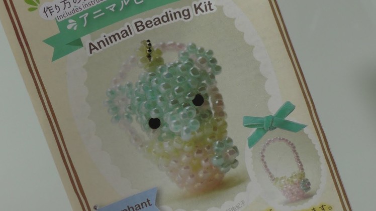 Japanese craft kits: Daiso animal beading kit (elephant) part 1