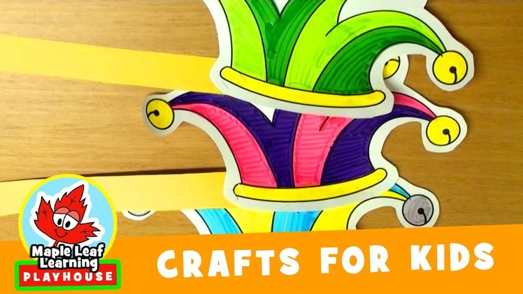 Jester Paper Hat Craft for Kids | Maple Leaf Learning Playhouse