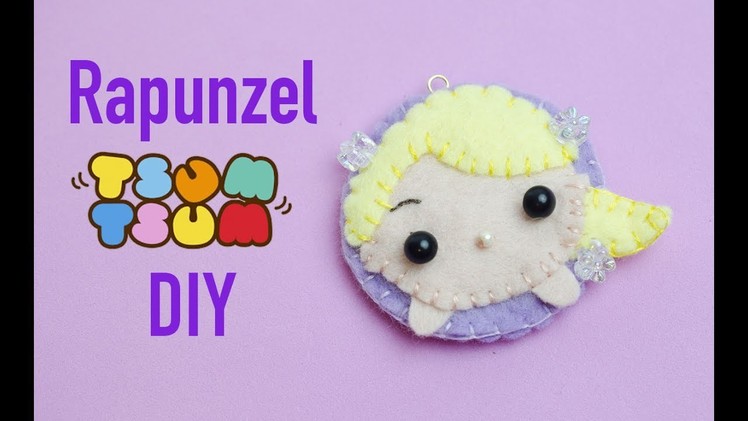 Kawaii DIY: Easy Disney Princess DIY Craft | Rapunzel TsumTsum Inspired! (Rapunzel Felt DIY)