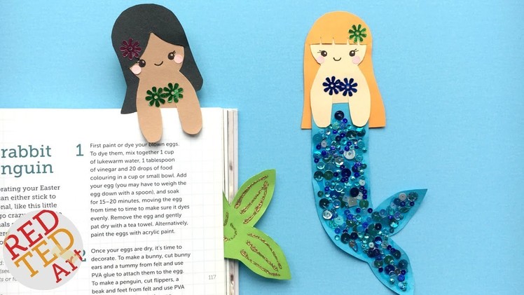 Kawaii Mermaid Bookmark Ideas - Cutest Hug a Book Bookmark DIY   Kawaii bookmarks
