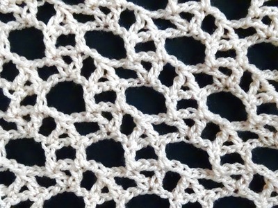Lacy Circles Crochet Stitch - Right Handed Crochet Tutorial