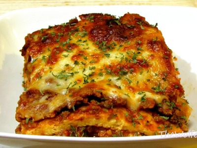 Lasagna Recipe - (Low Carb Recipe) - Noodleless Lasagna