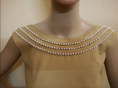 Latest Neck Design (Boat Neck ) Cutting And Stitching