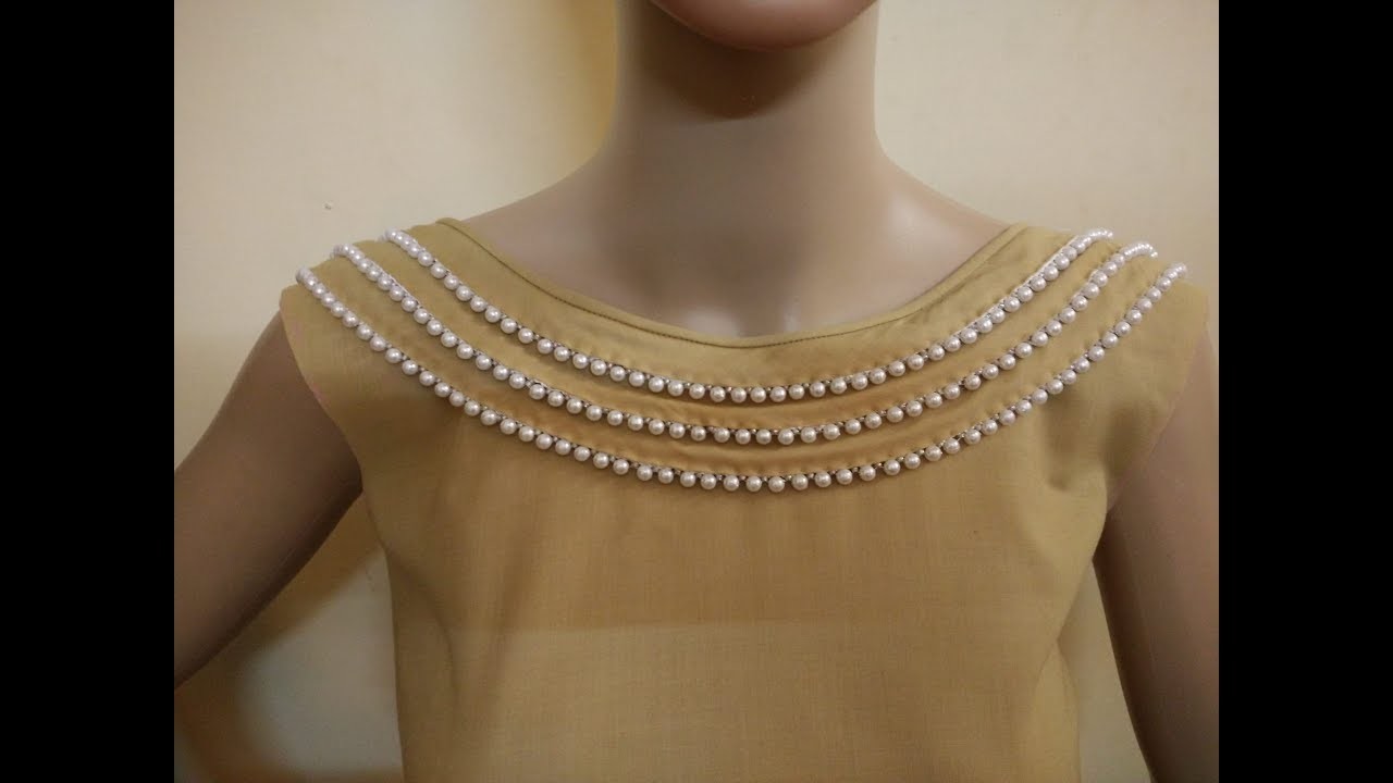 Latest Neck Design (Boat Neck ) Cutting And Stitching