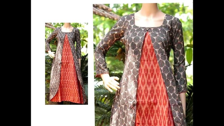 Layered A - Line Kurta Drafting and Cutting  | DIY |