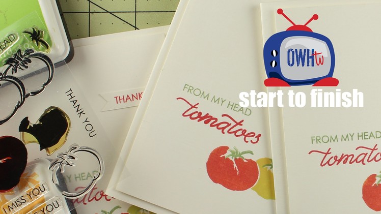 Make a punny thank you card with Wplus9