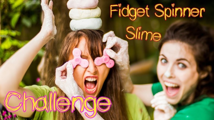 MAKING SLIME WITH FIDGET SPINNERS FOR HANDS | CRAFT CHALLENGE