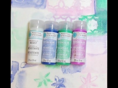 Martha Stewart WATERCOLOR Acrylic Craft Paint YES YES YES!