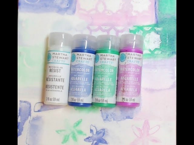 Martha Stewart WATERCOLOR Acrylic Craft Paint YES YES YES!