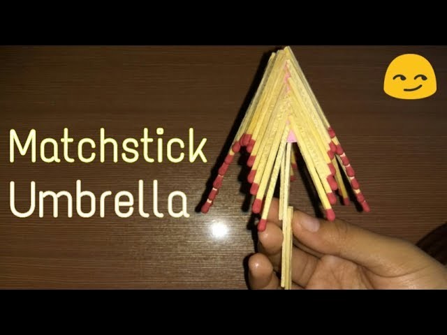 Matchstick Umbrella | New art and craft| Matchstick art