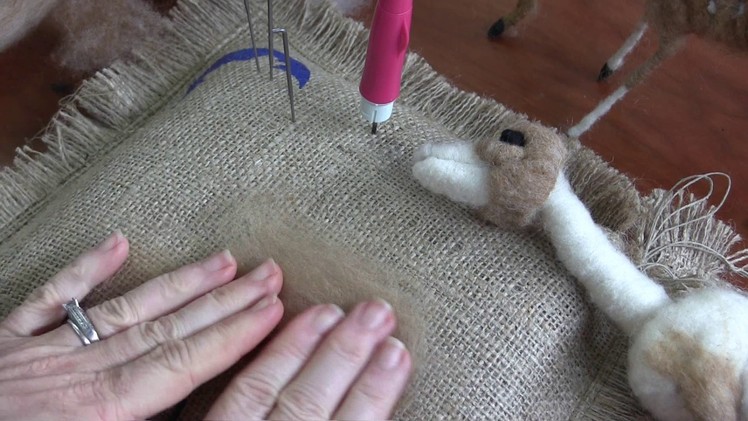 Needle Felted Doe Part 3: Face and Pelt