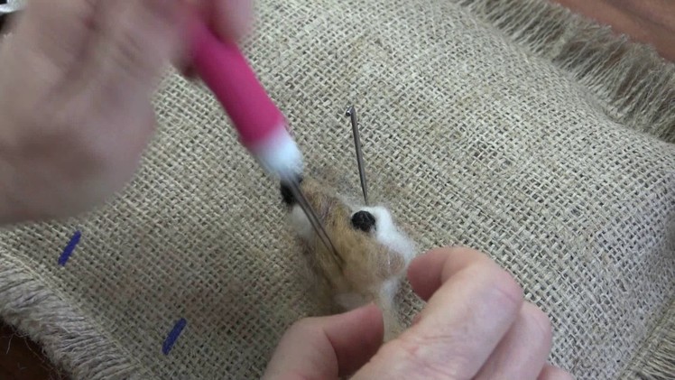 Needle Felted Fawn Part 2: Face, Tail and Pelt
