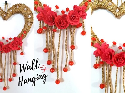 New Heart Wall Hanging Craft ideas - Easy Wall decoration ideas for Living Room by Maya !