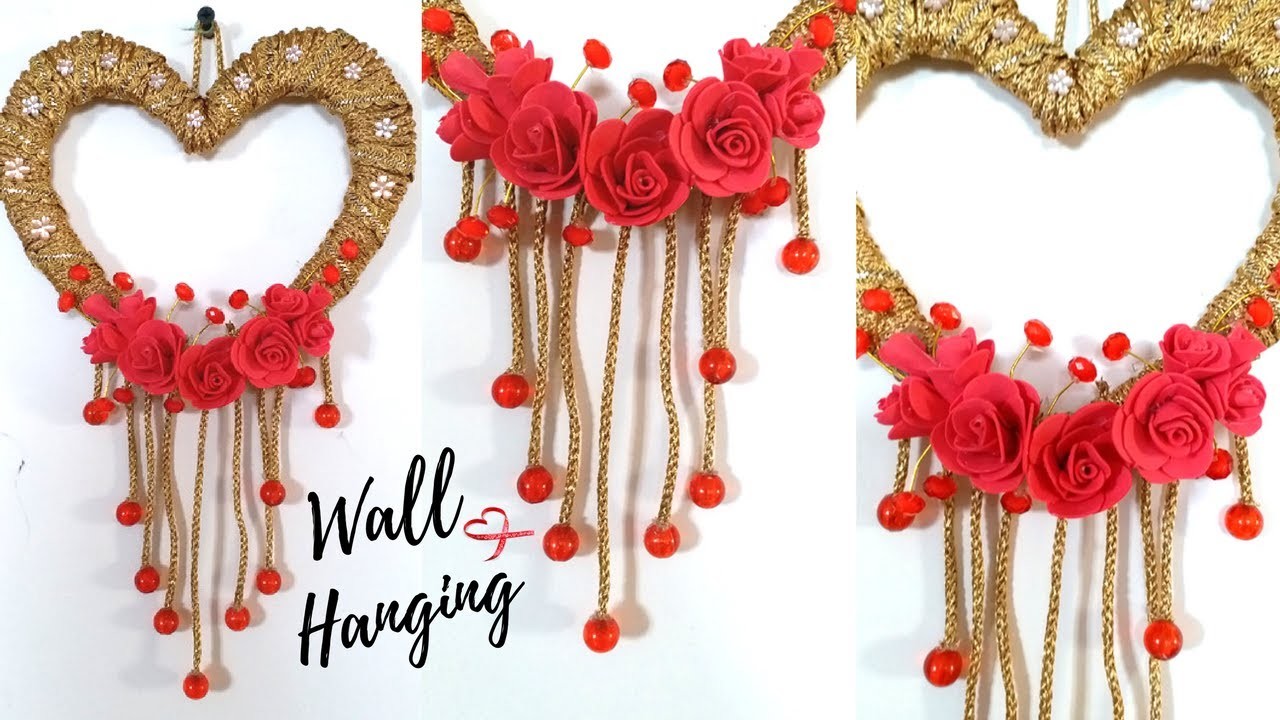 New Heart Wall Hanging Craft ideas - Easy Wall decoration ideas for