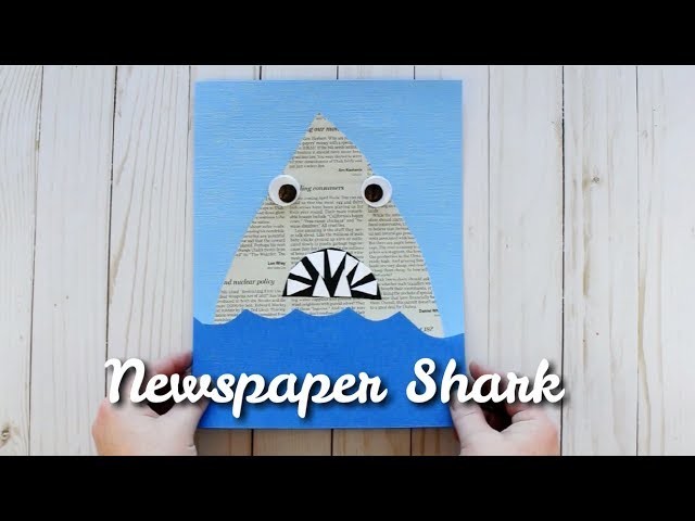 Newspaper Shark Craft for Shark Week