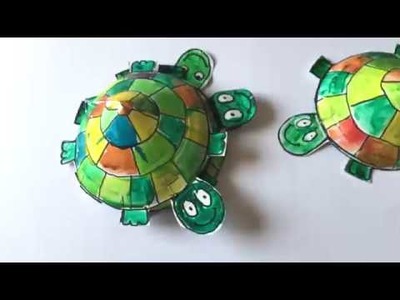 PAPER PLATE TURTLE CRAFT