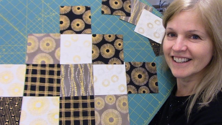 Part 2: Finishing up the Jagged Edge Table Runner with Sparkle from Robert Kaufman