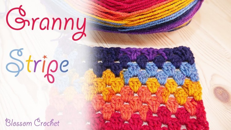 Super Easy Crochet: Granny Stripe Blanket. scarf