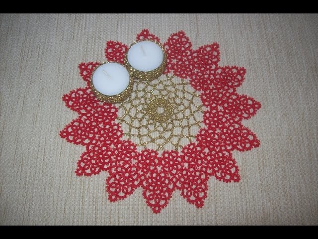 Tatting doily - Christmas 2016 (part 2)