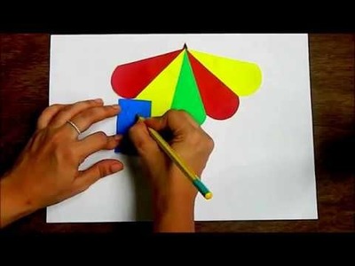Umbrella Cut and Paste - Paper Craft Activity