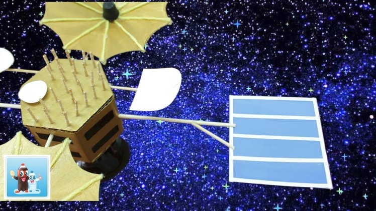 Art and Craft Ideas for Kids DIY Project: How to Make a Satellite Challenger STS 6) with Cardboard