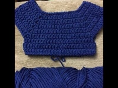 Baby dress - standard bodice 3 - easy, handmade, diy - crochet tutorial - English
