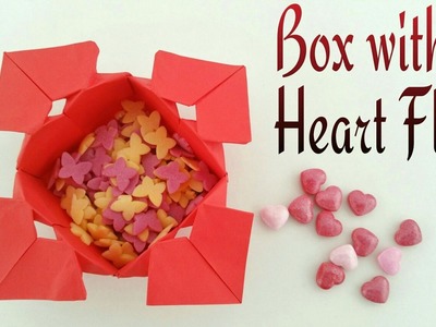 Box with Heart Wings | Flaps - DIY Origami Tutorial by Paper Folds - 746