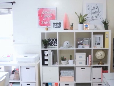 Craft Room Makeover Ikea Expedit Kallax Shelf Restyling and Organization
