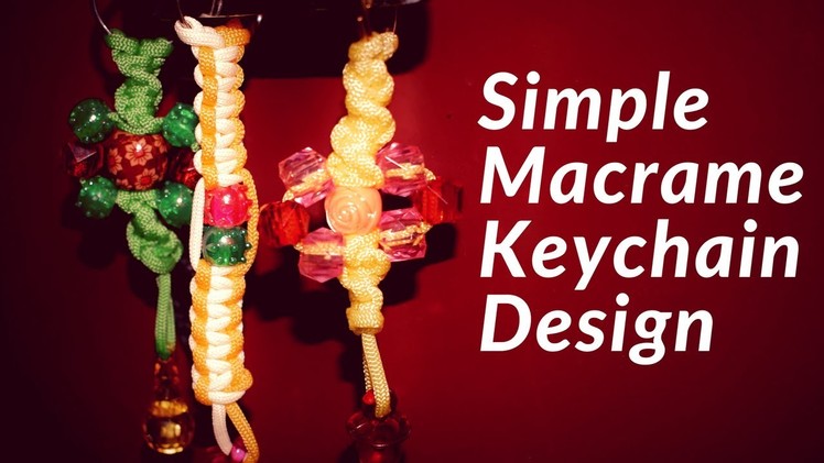 DIY Best Macrame Keychain Design | Macrame Tutorial for Beginners | Macrame Keychain Tutorial