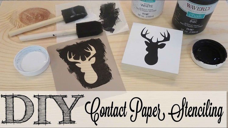 DIY Creating Contact Paper Stencils | FULL TUTORIAL