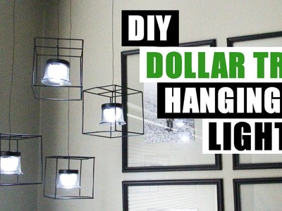 DIY DOLLAR TREE HANGING LIGHTS Dollar Store DIY Pendant Lighting DIY Home Decor Project