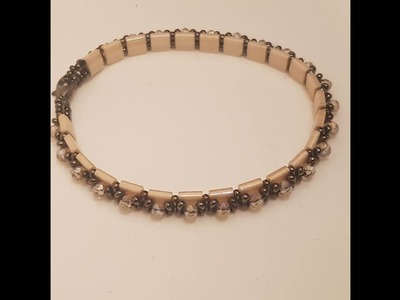 DIY EASY  bracelet with tila beads , simple pulsera , tila bileklik, Armband aus Tila Perlen